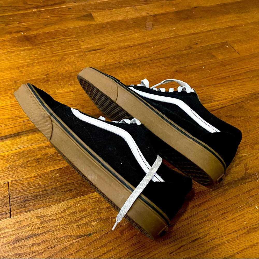 Black old school Vans. Men’s size 10.